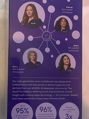 Rose Gold Electric Toothbrush with LED Display